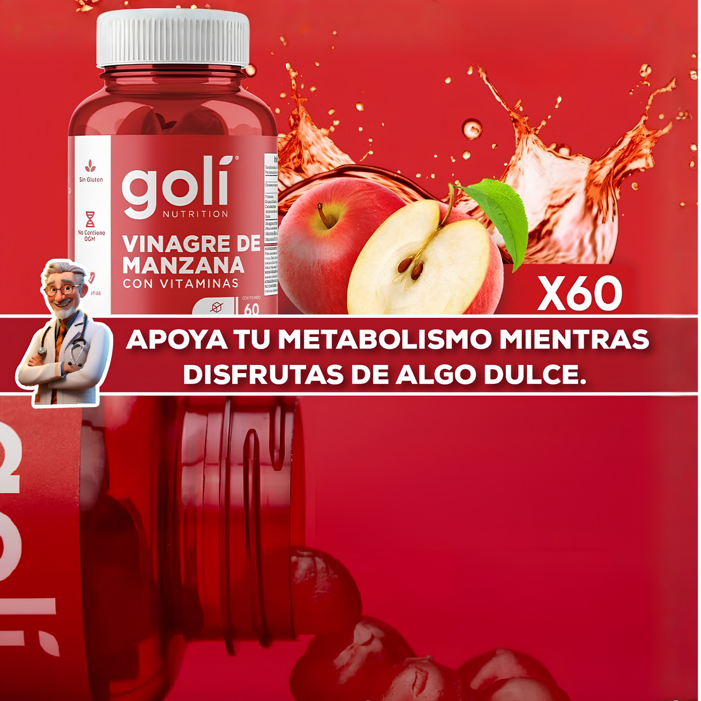 GOMAS GOLÍ NUTRICIÓN VINAGRE DE MANZANA